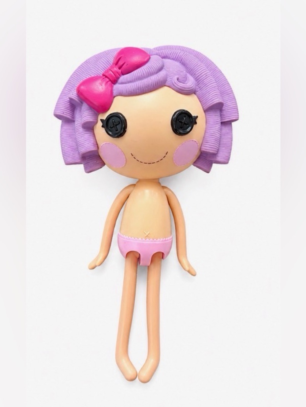 Lalaloopsy Pillow Featherbed 12" 2009 Purple Hair Pink Bow MGA